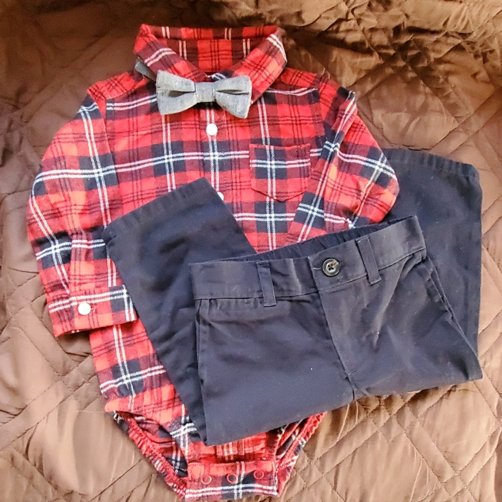 2 piece with bow tie